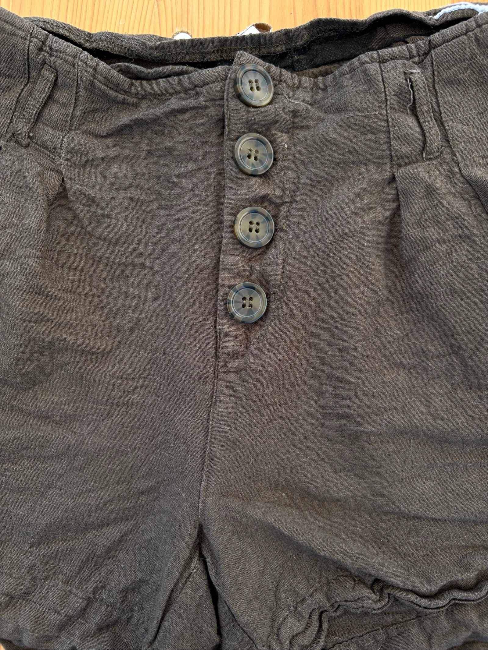 Short de lino para mujer Only talla 38, color caqui. – photo 3